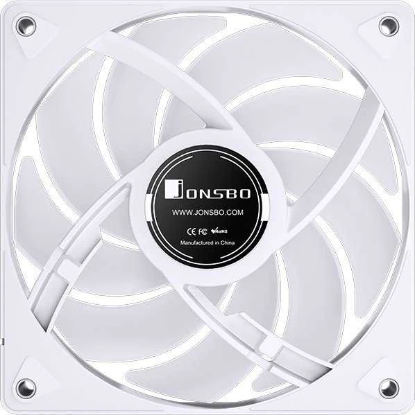 Jonsbo CR-3000 Dual Tower procesoriaus aušintuvas, ARGB – 2 x 120mm, baltos spalvos