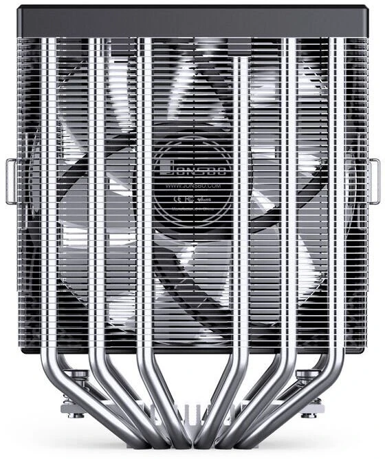 Jonsbo CB80 procesoriaus aušintuvas, dvigubo bokšto, 2 x 120 mm, PWM, RGB – juodas
