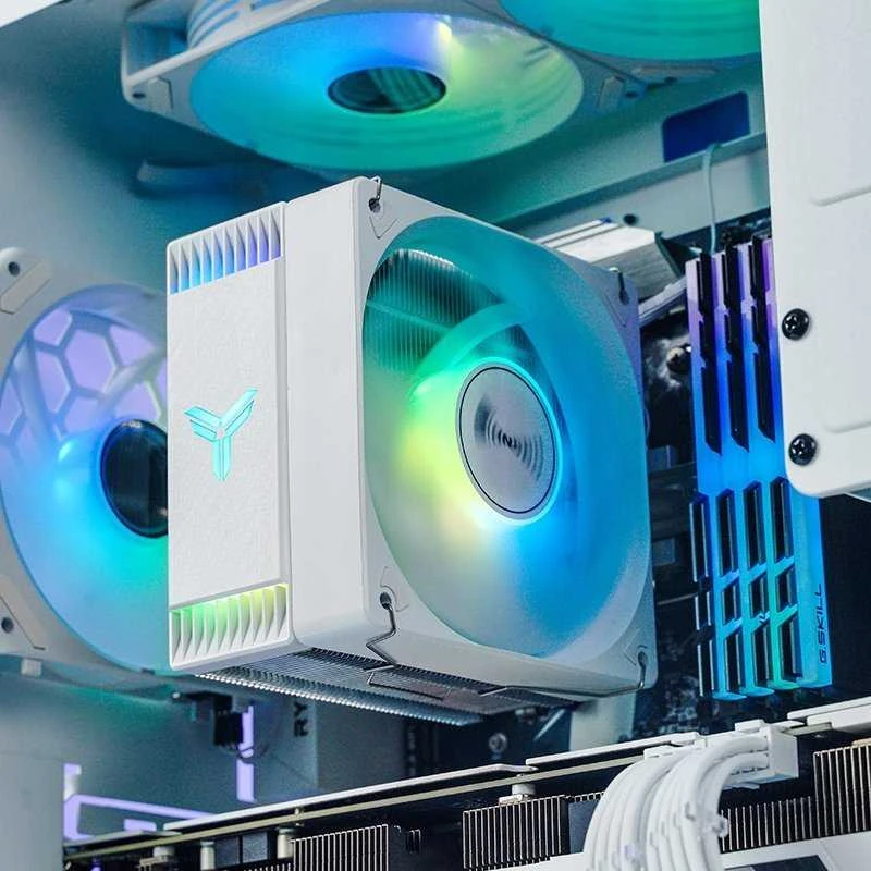 Jonsbo CR-1000 EVO RGB procesoriaus aušintuvas, 120mm – baltos spalvos