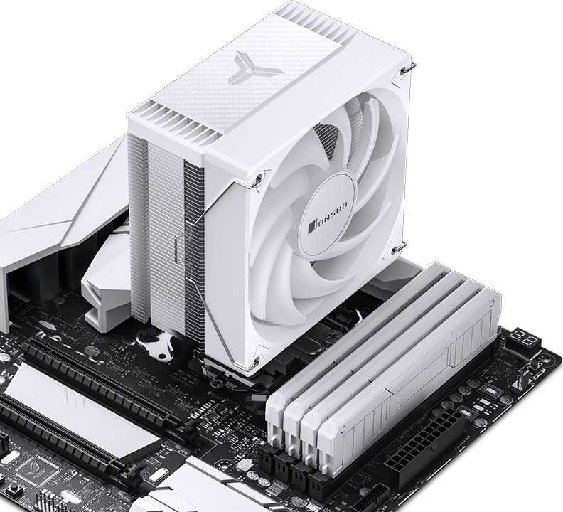 Jonsbo CR-1000 EVO ARGB procesoriaus aušintuvas, 120mm – baltos spalvos