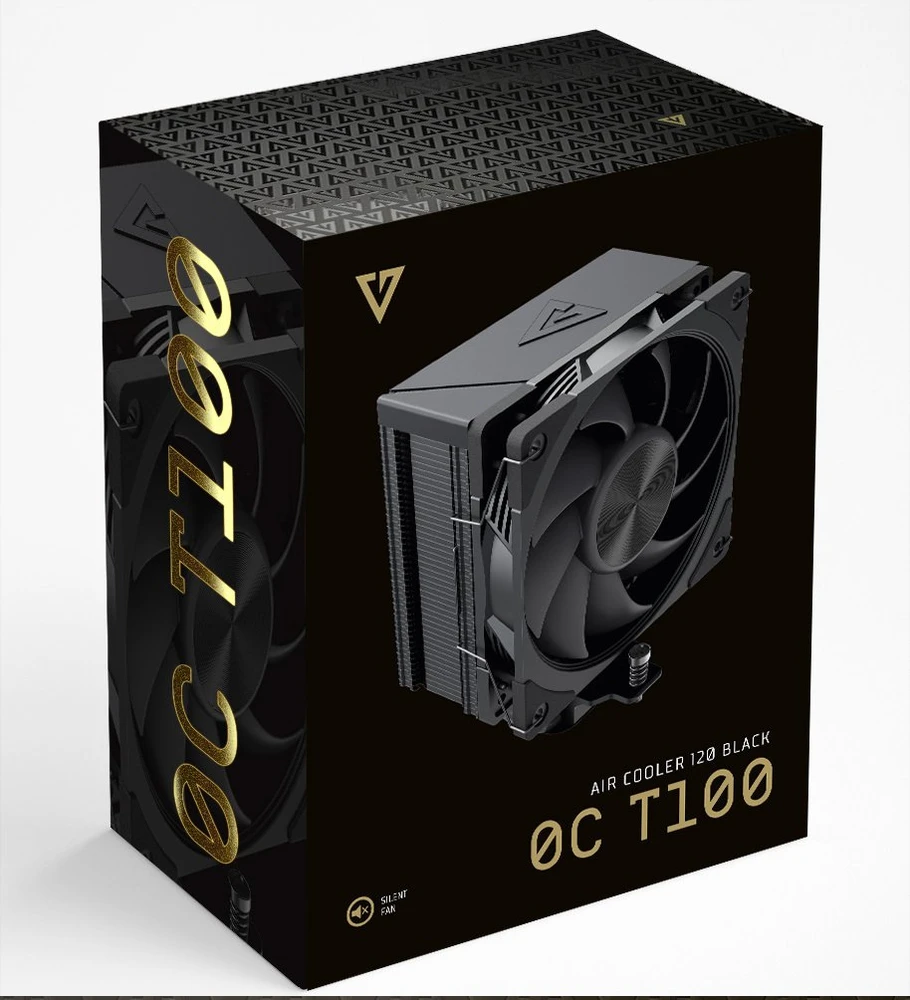 MODECOM Volcano 0C T100 Processor Oro vėsintuvas 12 cm Juodas
