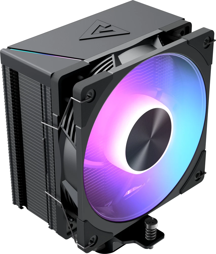 MODECOM Volcano 0C T101 ARGB Processor Oro vėsintuvas 12 cm Juodas