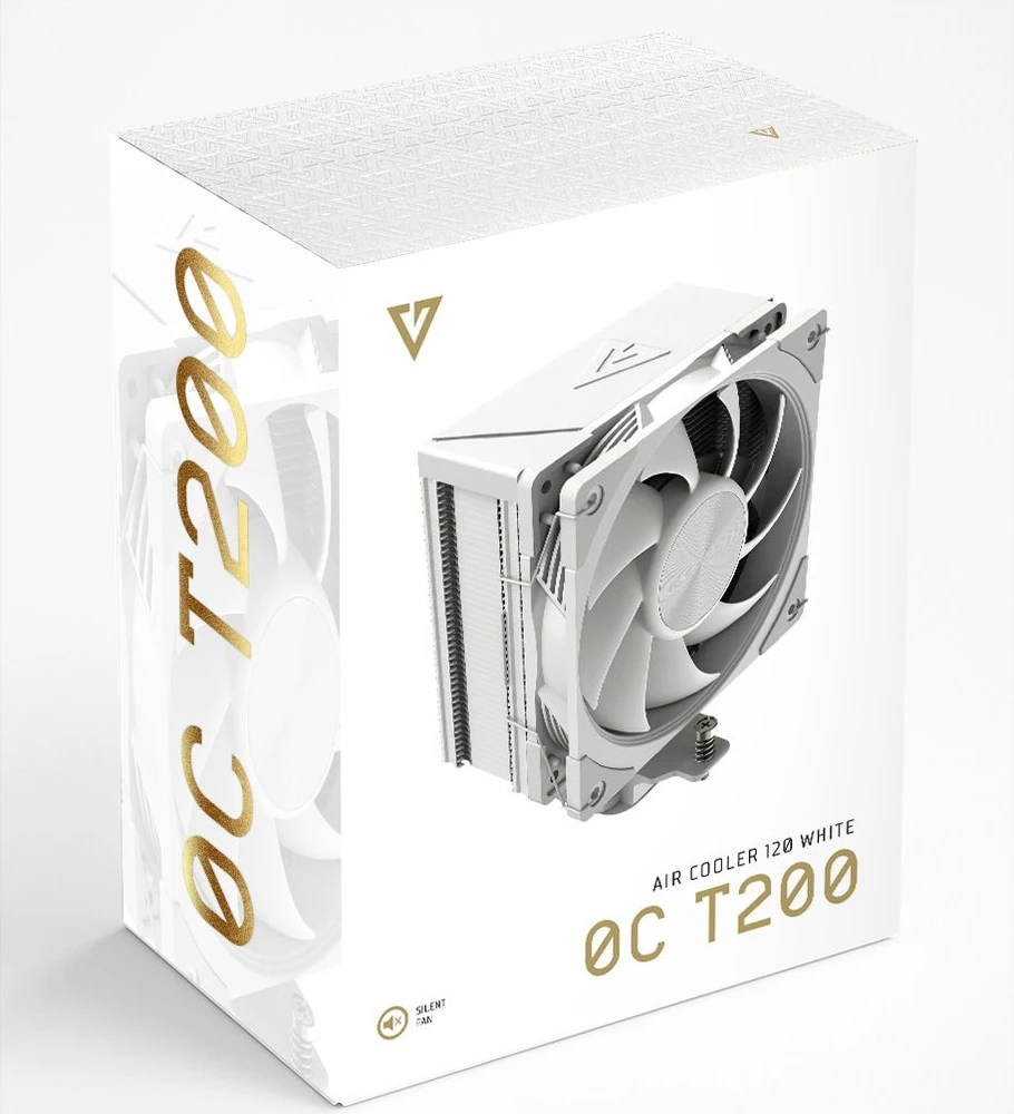 MODECOM Volcano 0C T200 Processor Oro vėsintuvas 12 cm Baltas
