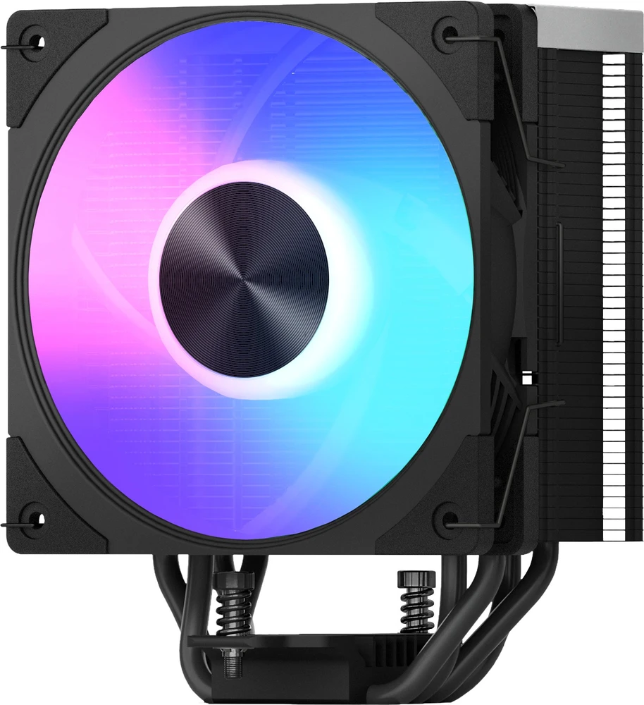 MODECOM Volcano 0C T701 ARGB Processor Oro vėsintuvas 12 cm Juodas