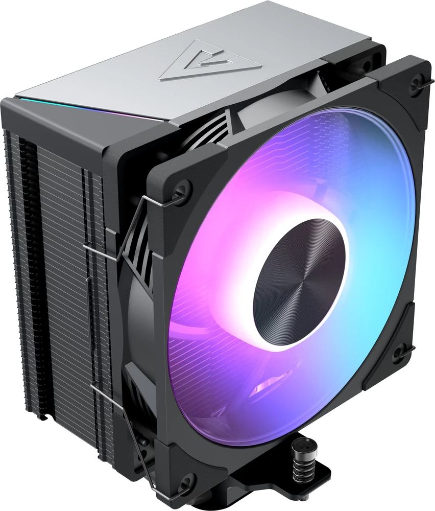 MODECOM Volcano 0C T701 ARGB Processor Oro vėsintuvas 12 cm Juodas
