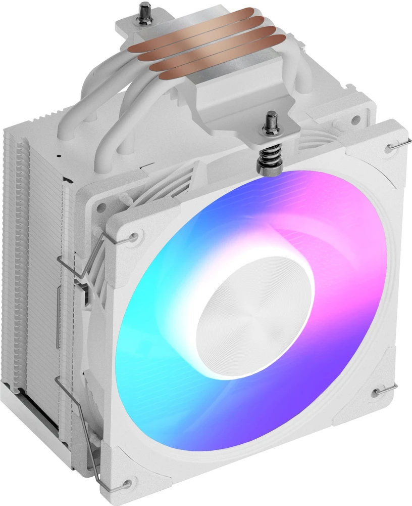 MODECOM Volcano 0C T721 ARGB Processor Oro vėsintuvas 12 cm Baltas