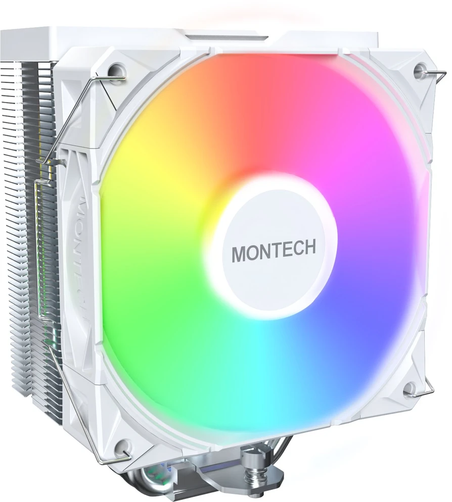Montech NX400 Baltas procesoriaus aušintuvas, ARGB – 120mm, baltos spalvos