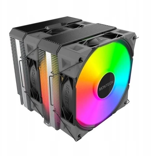 Montech NX600 dviejų bokštų aušintuvas su ARGB