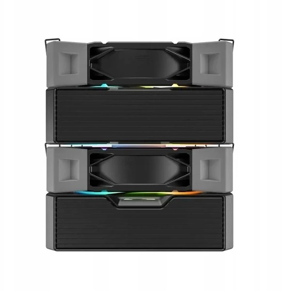 „Montech NX600 ARGB“ procesoriaus aušintuvas, dvigubas bokštas – 2x 120 mm, juodas