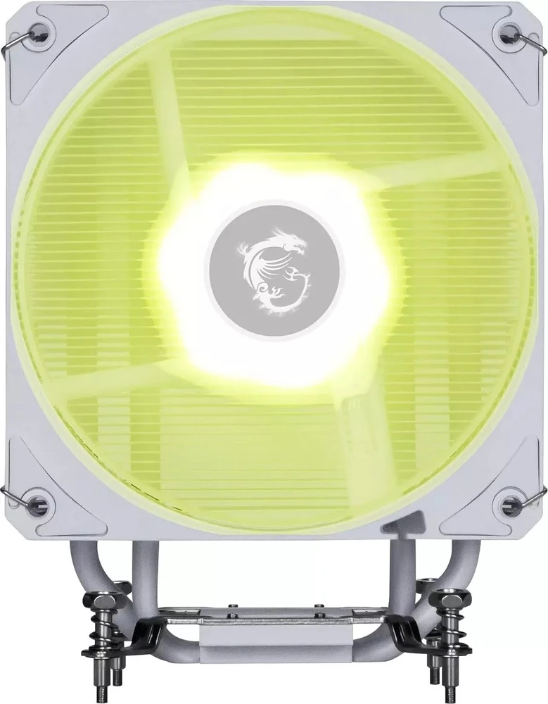 MSI MAG COREFROZR AA13 Baltas kompiuterio aušinimo sistema Procesorius Oro vėsintuvas 12 cm 1 vnt.