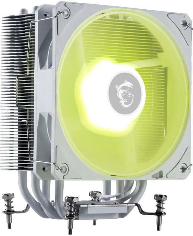 MSI MAG COREFROZR AA13 Baltas kompiuterio aušinimo sistema Procesorius Oro vėsintuvas 12 cm 1 vnt.