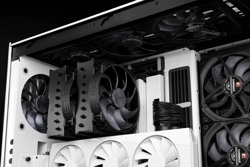 Noctua NH-D15 G2 chromax.juodas CPU cooler, dual-tower, PWM – juodas, 140mm