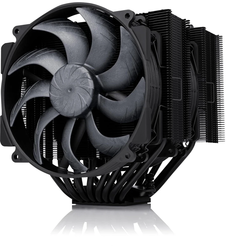 Noctua NH-D15 G2 chromax.juodas CPU cooler, dual-tower, PWM – juodas, 140mm