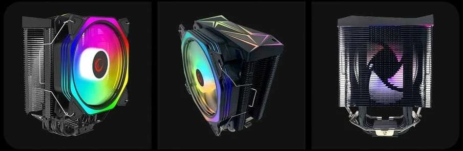 Rampage Octagon C50 aušintuvo vaizdai iš skirtingų kampų