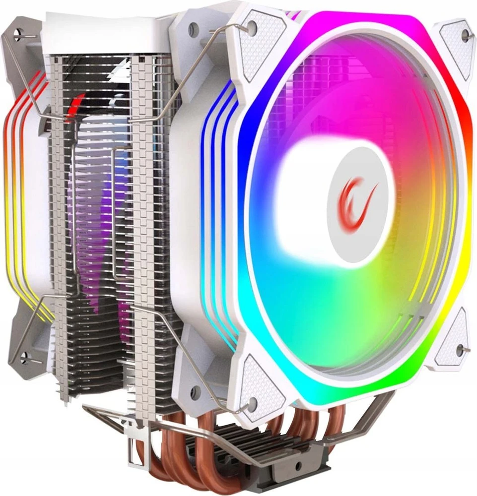 Rampage Octagon C60 Chłodzenie procesora LGA 1700/AM5 1800RPM 2 wentylatory 120mm ARGB balta