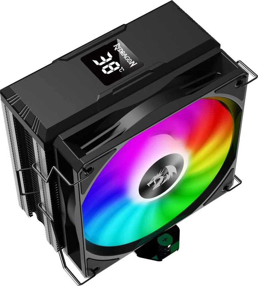 Redragon CC-1013 RGB aušintuvas su temperatūros ekranu