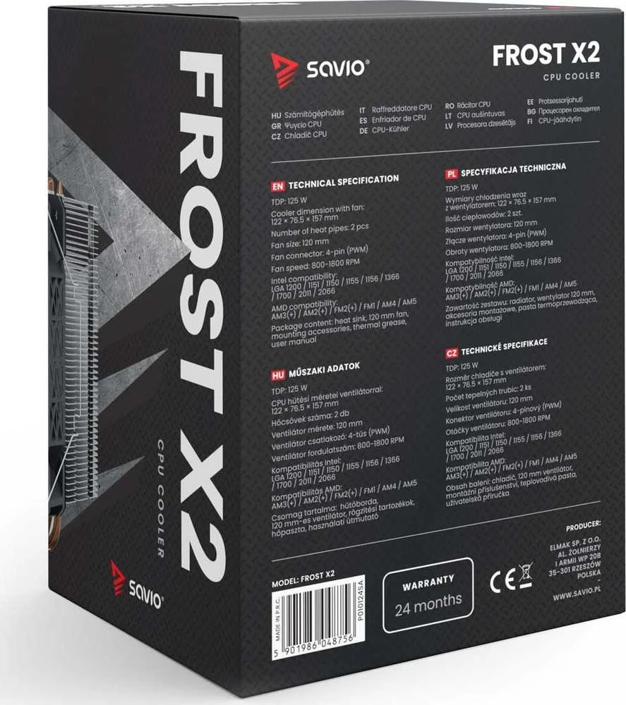 Procesoriaus Aušintuvas - SAVIO FROST X2