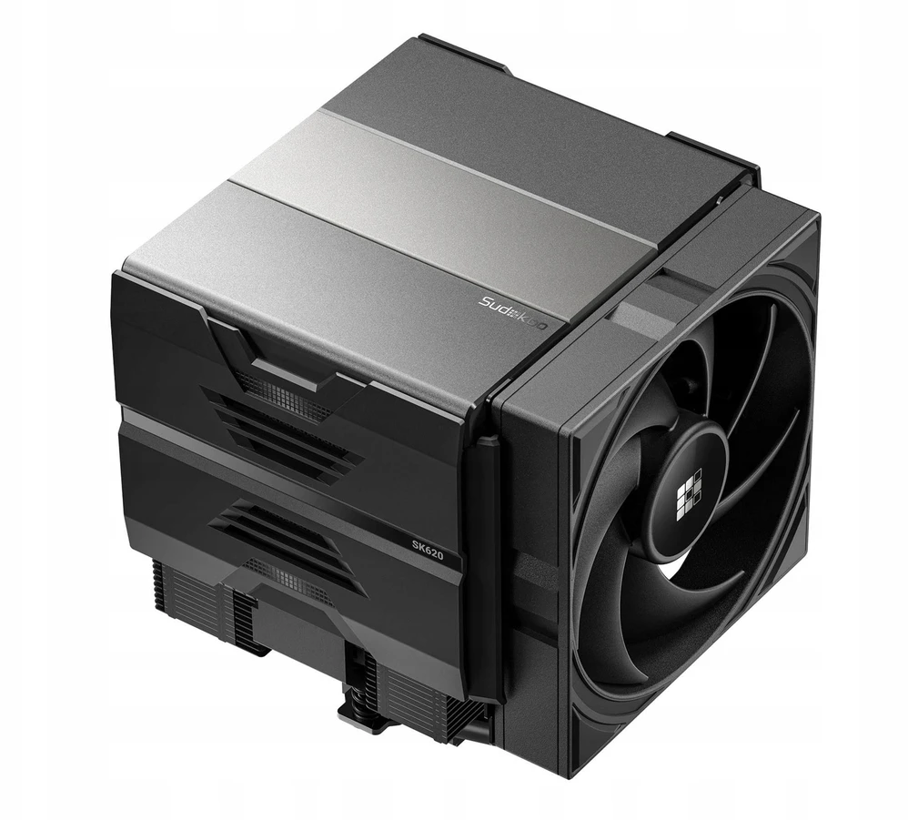 Sudokoo SK620 CPU-Kühler, Dual Tower – 2x 120mm, juodos spalvos