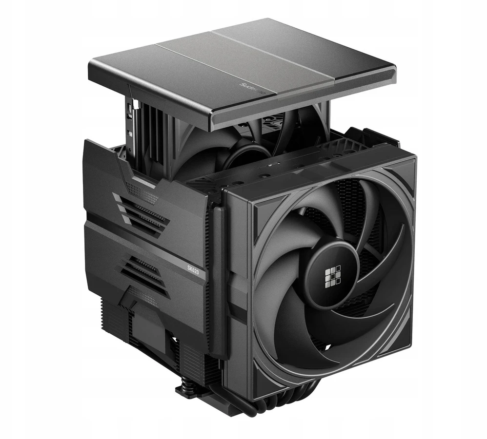 Sudokoo SK620 CPU-Kühler, Dual Tower – 2x 120mm, juodos spalvos