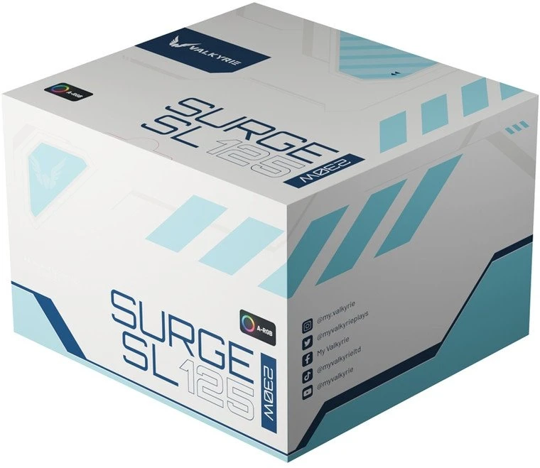 Aušintuvas procesoriui Valkyrie Surge SL125 Baltas, 120 mm