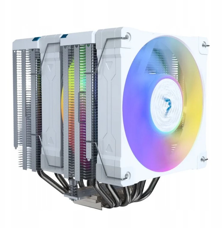 Valkyrie Vind DL125 balta aušinimo sistema su RGB ventiliatoriais