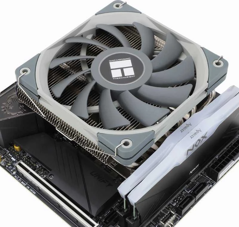 „Thermalright AXP120 X67“ žemo profilio procesoriaus aušintuvas – 120 mm, juodas