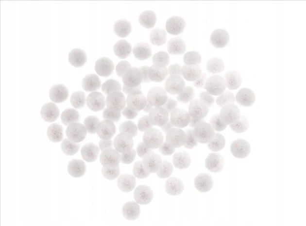 Dallprint Burbuliukai balti 1,5cm 80vnt