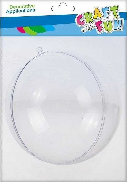Craft With Fun Dekoratyvinis plastikinis papuošalas Bauble 18cm kalėdinis DARBAS SU LINKSMU 463824