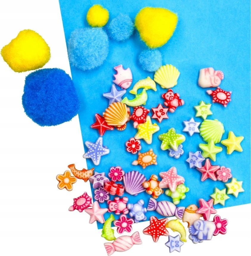 Craft With Fun KŪRYBINIS PLASTIKINIS RINKINYS APYRANKĖMS 2000 vnt