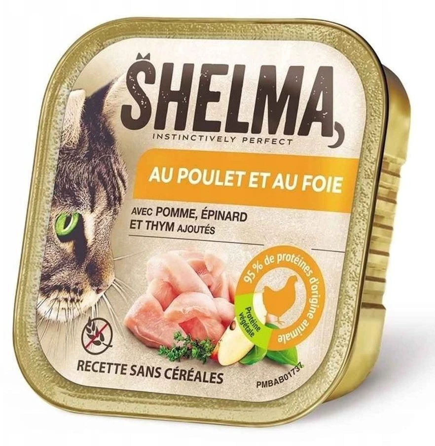 SHELMA vištiena and liver pate – šlapias kačių maistas – 100g