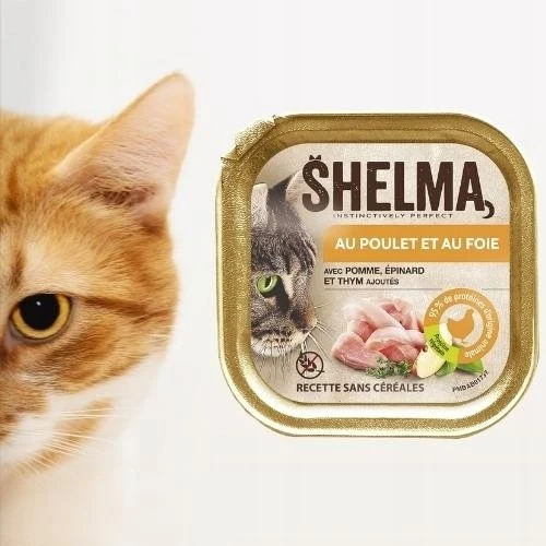 SHELMA vištiena and liver pate – šlapias kačių maistas – 100g
