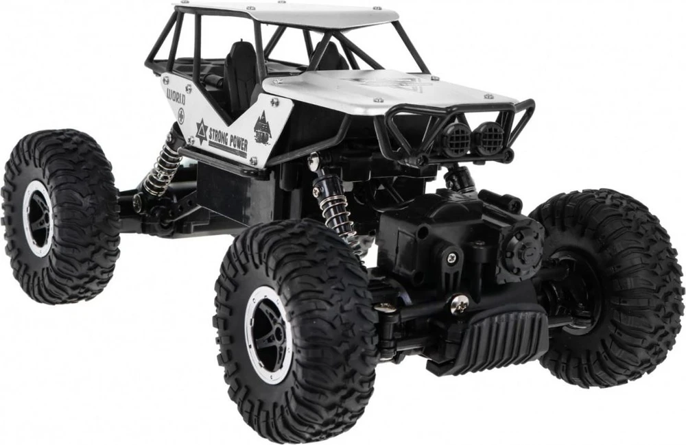 Ramiz Valdomas R/C Monster visureigis 1:18 sidabrinis