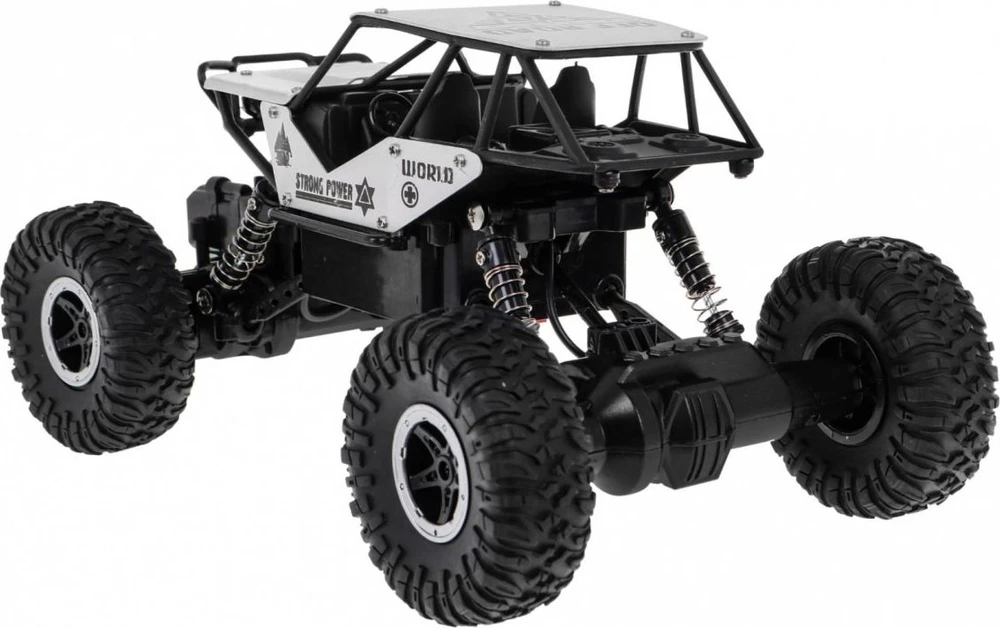 Ramiz Valdomas R/C Monster visureigis 1:18 sidabrinis