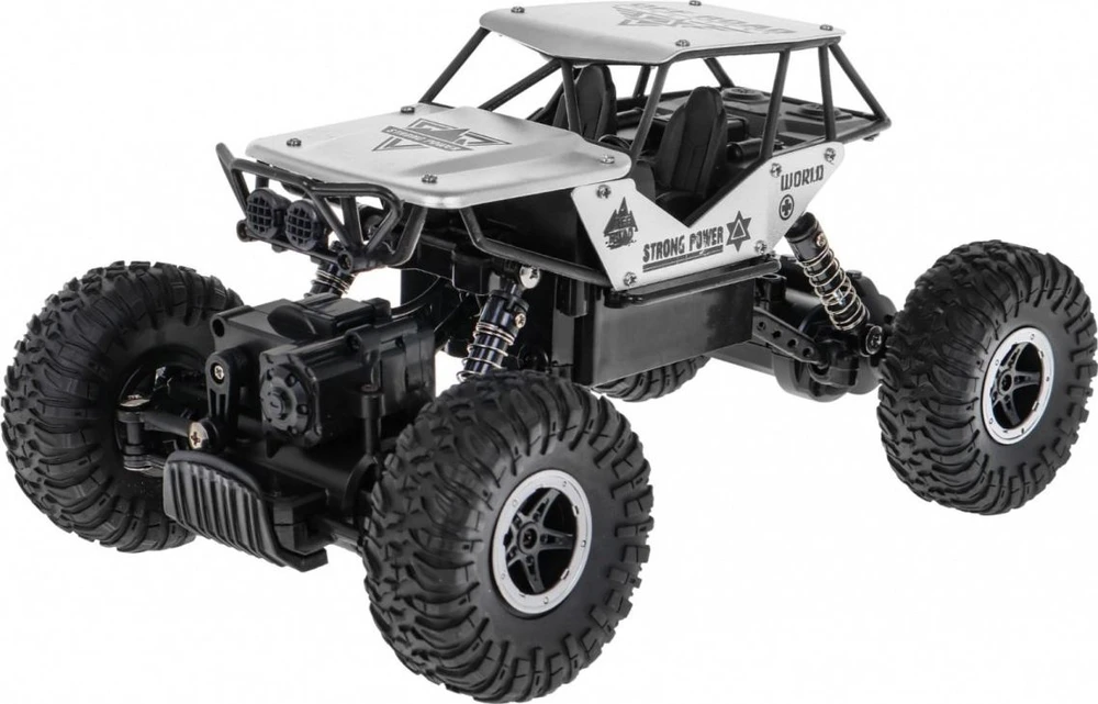 Ramiz Valdomas R/C Monster visureigis 1:18 sidabrinis