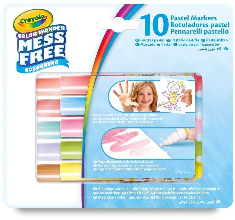Crayola, Inc. Crayola Color Wonder pastele mini flomasteriai, 10 vnt.