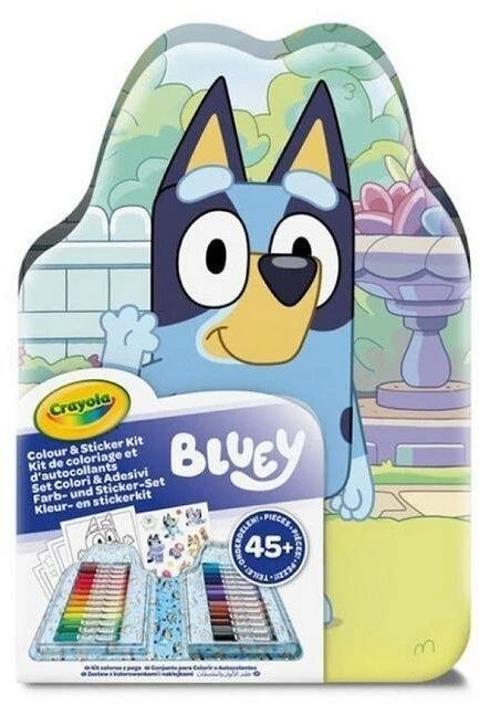 Crayola, Inc. Crayola Bluey Rinkinys artystyczny kolorowanki vaikams, naklejki i flamastry 47el.