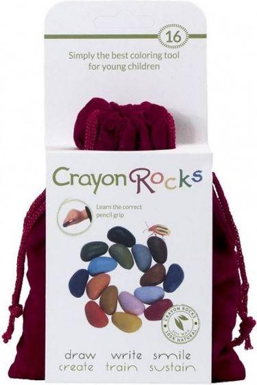 Crayon Rocks akmenuko formos kreidelės, 16 vnt raudoname maišelyje