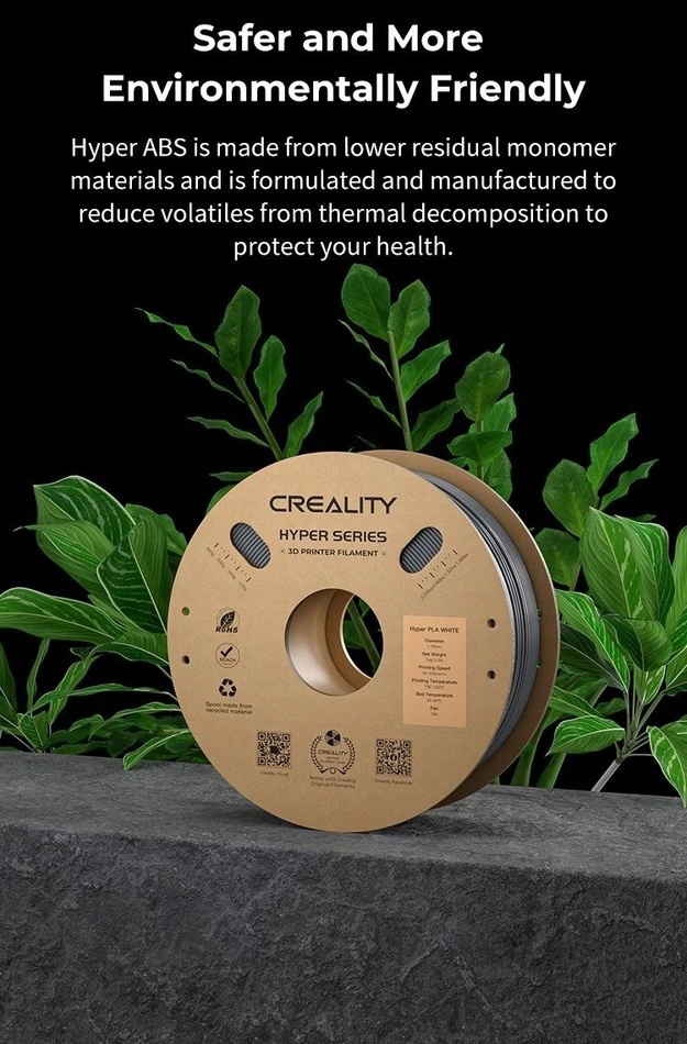 Creality Hyper ABS - 1.75mm - 1kg - Juodas