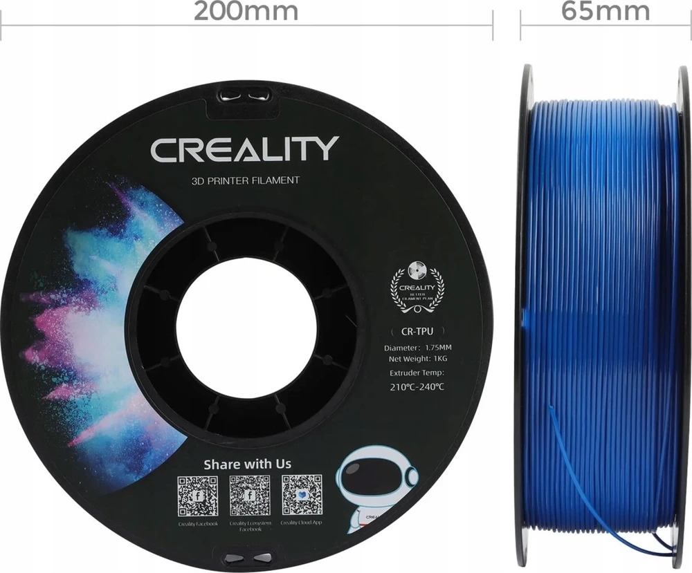 Creality CR-TPU - 1.75mm - 1kg - Mėlynas