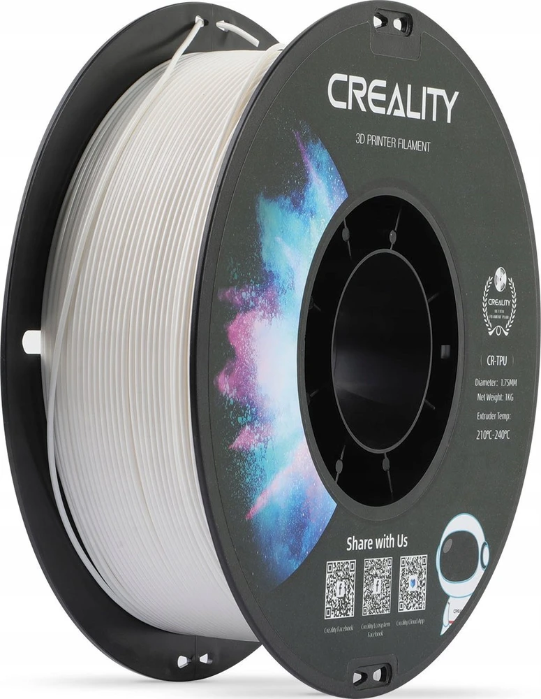 Creality CR-TPU - 1.75mm - 1kg - Baltas