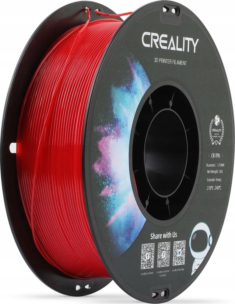 Creality CR-TPU - 1.75mm - 1kg - Raudonas