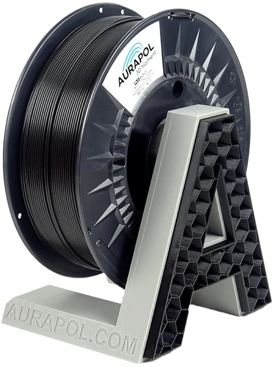 Creality AURAPOL PLA filamentas 1.75mm 1kg - Juodas