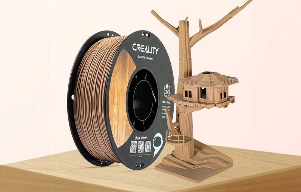 CR-PLA Wood Filament Creality (balta pušis)