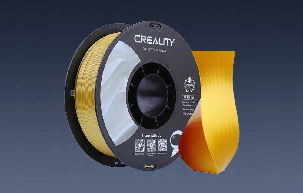 Creality CR-PLA Silk - 1.75mm - 1kg - Auksinis