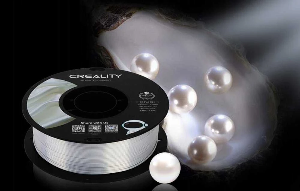 Creality CR-PLA Silk - 1,75mm - 1kg - Baltas