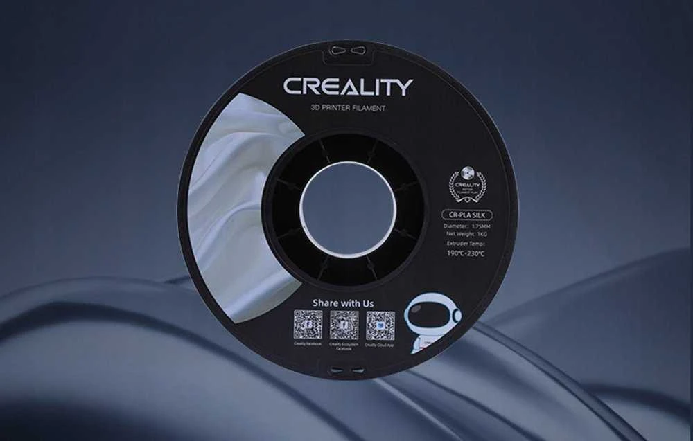 Creality CR-PLA Silk - 1.75mm - 1kg - Mėlynas