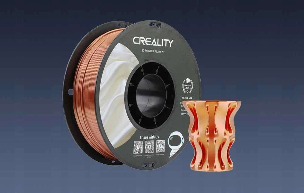 Creality CR-PLA Silk - 1,75mm - 1kg - Raudona Copper