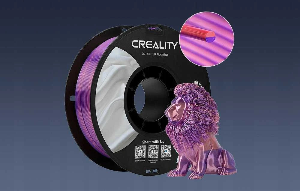 Creality CR-PLA Silk - 1.75mm - 1kg - Rožinis/Violetinis