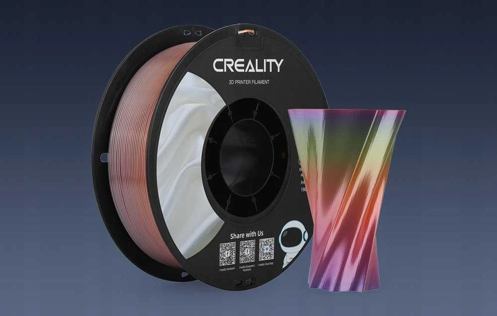 Creality CR-PLA Silk - 1,75mm - 1kg - Vaivorykštė