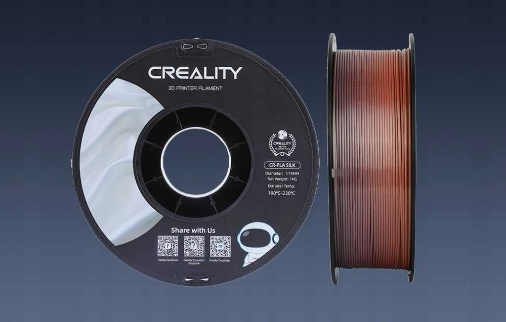 Creality CR-PLA Silk - 1,75mm - 1kg - Vaivorykštė